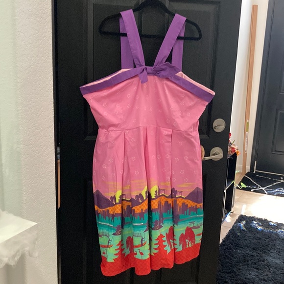 Lindy Bop Dresses & Skirts - Lindy Bop🫧NWT Bailee Pink Tokyo Sunset Sleeveless Dress Sz 22 US